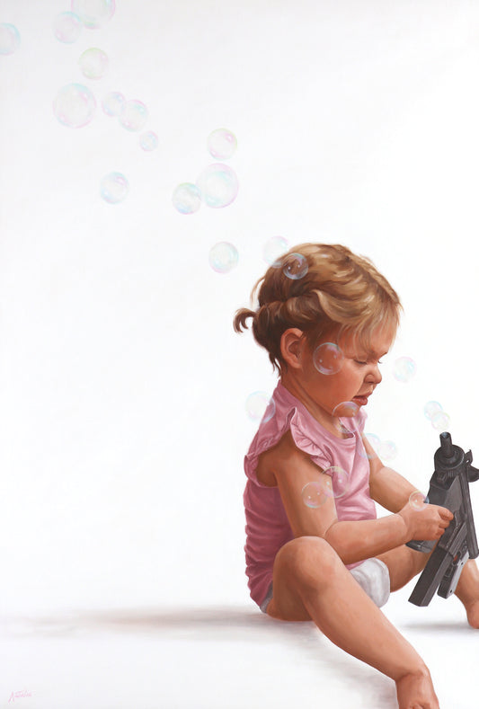 Make Bubbles, Not War - Fine Art by Natalie Koeken